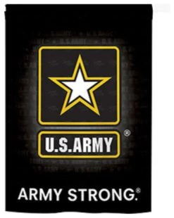 Breeze Decor Military U.S. Army 2-Sided Vertical Impression House Flag