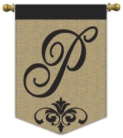 New And Exciting Dicksons And Jozie B. Garden Burlap Monogram P