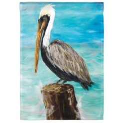 Dicksons Flag Printed Pelican On Post Polyester Large