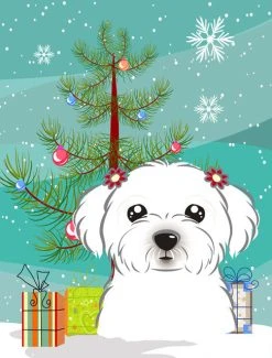 The-store Christmas Tree And Maltese Flag Garden Size BB1580GF