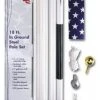 Valley Forge Flag Co Valley Forge SFP18F-S Residential In-Ground Flag Pole Kit With US Flag, 18' Pole 1 Valley Forge Flag Co Valley Forge SFP18F-S Residential In-Ground Flag Pole Kit With US Flag, 18' Pole -Mayne Store home design 411