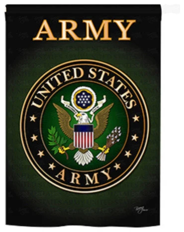 Breeze Decor Military Army 2-Sided Vertical Impression House Flag 3 Breeze Decor Military Army 2-Sided Vertical Impression House Flag
