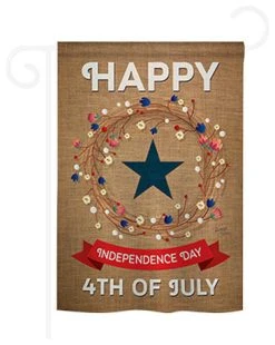 Breeze Decor Fourth Of July Independence Day 2-Sided Impression Garden Flag