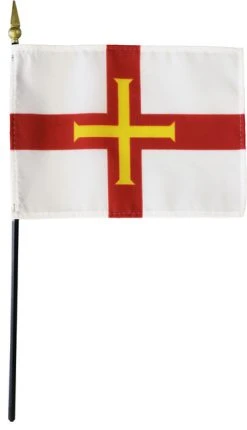 FlagLine Guernsey, 4"x6" Stick Flag