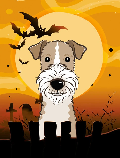 The-store Halloween Wire Haired Fox Terrier Flag Garden Size BB1805GF 3 The-store Halloween Wire Haired Fox Terrier Flag Garden Size BB1805GF