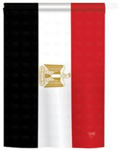 Breeze Decor Egypt 2-Sided Vertical Impression House Flag