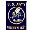 Breeze Decor Military Sea Bees 2-Sided Impression Garden Flag -Mayne Store home design 444