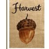 TheWatsonShop Harvest Acorn Burlap Garden Flag 1 TheWatsonShop Harvest Acorn Burlap Garden Flag -Mayne Store home design 454