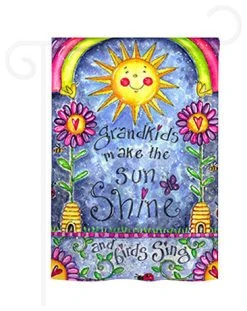Breeze Decor Grandkids 2-Sided Impression Garden Flag