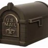 Gaines Mfg Keystone Curbside Bronze Mailbox, Antique Bronze, Fleur-De-Lis 2 Gaines Mfg Keystone Curbside Bronze Mailbox, Antique Bronze, Fleur-De-Lis -Mayne Store home design 46