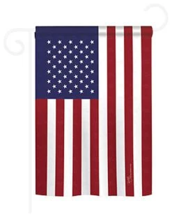 Breeze Decor Patriotic Usa 2-Sided Impression Garden Flag
