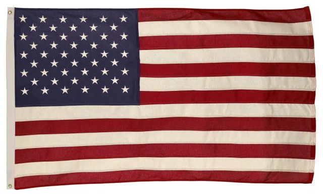 Valley Forge Flag Co Valley Forge USB3 Grommeted Cotton United States Flag, 3' X 5' 3 Valley Forge Flag Co Valley Forge USB3 Grommeted Cotton United States Flag, 3' X 5'