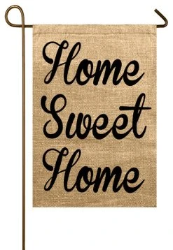 TheWatsonShop Home Sweet Home Burlap Garden Flag