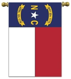 Dicksons Double Applique Garden North Carolina Flag Flag