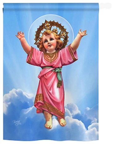 Breeze Decor Divine Baby Jesus 2-Sided Vertical Impression House Flag 3 Breeze Decor Divine Baby Jesus 2-Sided Vertical Impression House Flag
