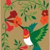 Dicksons Double Applique Hummingbird Burlap Garden Flag 1 Dicksons Double Applique Hummingbird Burlap Garden Flag -Mayne Store home design 492