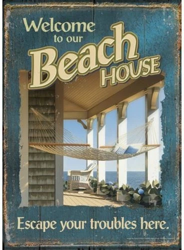Toland Home & Garden Welcome To Our Beach House Escape Garden Flag Banner 18 Inches 3 Toland Home & Garden Welcome To Our Beach House Escape Garden Flag Banner 18 Inches