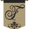 New And Exciting Dicksons And Jozie B. Garden Burlap Monogram F 1 New And Exciting Dicksons And Jozie B. Garden Burlap Monogram F -Mayne Store home design 498