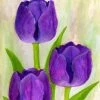 The-store Purple Tulips By Maureen Bonfield Flag Canvas House Size 1 The-store Purple Tulips By Maureen Bonfield Flag Canvas House Size -Mayne Store home design 500