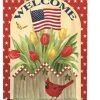 Breeze Decor Patriotic Patriotic Flowers 2-Sided Vertical Impression House Flag 1 Breeze Decor Patriotic Patriotic Flowers 2-Sided Vertical Impression House Flag -Mayne Store home design 509