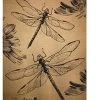 Breeze Decor Dragonfly Burlap 2-Sided Vertical Impression House Flag -Mayne Store home design 510