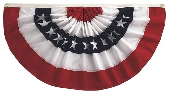 In The Breeze Patriotic Bunting, 3' X 6' 3 In The Breeze Patriotic Bunting, 3' X 6'
