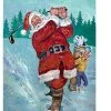 Breeze Decor Christmas Snow Golfing Santa 2-Sided Vertical Impression House Flag 1 Breeze Decor Christmas Snow Golfing Santa 2-Sided Vertical Impression House Flag -Mayne Store home design 522