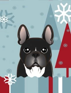 The-store Winter Holiday French Bulldog Flag Garden Size BB1723GF