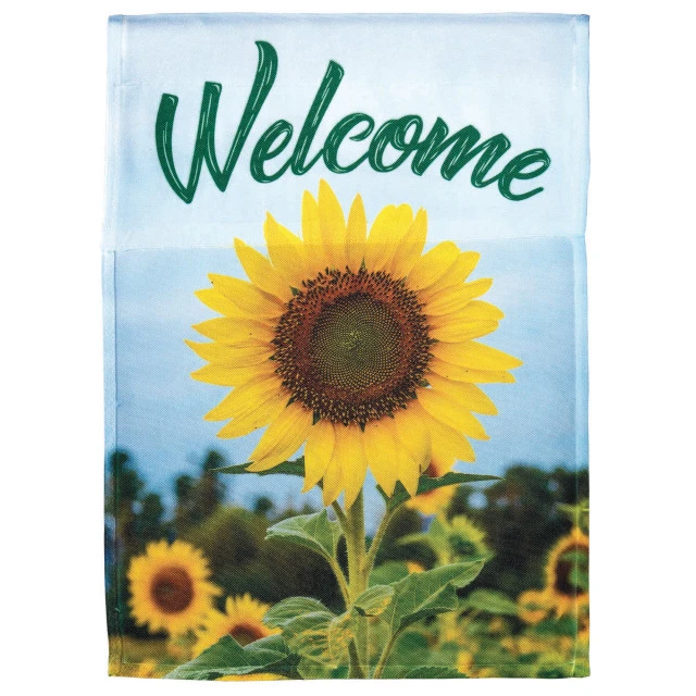 Dicksons Flag Printed Welcome Sunflower Polyester Garden 3 Dicksons Flag Printed Welcome Sunflower Polyester Garden