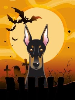 The-store Halloween Doberman Flag Garden Size BB1803GF