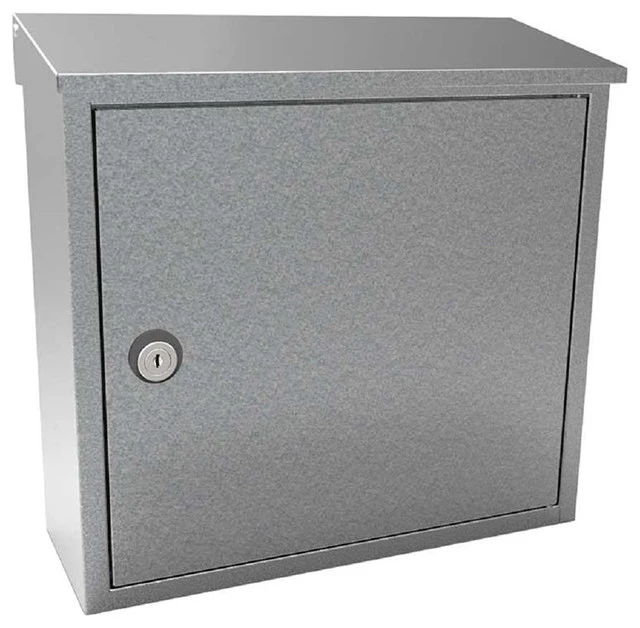 QualArc Allux 400 Top Loading Wall Mount Locking Mailbox - Galvanized 3 QualArc Allux 400 Top Loading Wall Mount Locking Mailbox - Galvanized