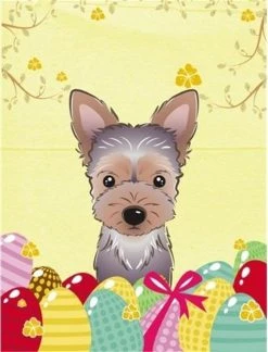 The-store Yorkie Puppy Easter Egg Hunt Flag Garden Size