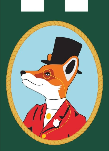 Dicksons Double Applique Everyday Snooty Fox Polyester Garden Flag 3 Dicksons Double Applique Everyday Snooty Fox Polyester Garden Flag
