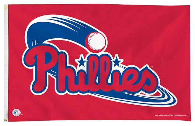 FlagLine Philadelphia Phillies - 3' X 5' MLB Polyester Flag 3 FlagLine Philadelphia Phillies - 3' X 5' MLB Polyester Flag