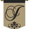New And Exciting Dicksons And Jozie B. Garden Burlap Monogram J 1 New And Exciting Dicksons And Jozie B. Garden Burlap Monogram J -Mayne Store home design 546