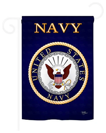 Breeze Decor Military Navy 2-Sided Impression Garden Flag 3 Breeze Decor Military Navy 2-Sided Impression Garden Flag
