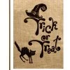 TheWatsonShop Trick Or Treat Burlap Garden Flag 1 TheWatsonShop Trick Or Treat Burlap Garden Flag -Mayne Store home design 565