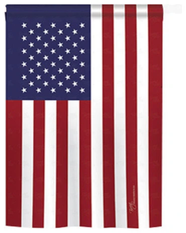 Breeze Decor Patriotic Usa 2-Sided Vertical Impression House Flag 2 Breeze Decor Patriotic Usa 2-Sided Vertical Impression House Flag