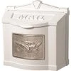 Gaines Mfg Eagle Wall Mount Mailbox, White, Satin Nickel 1 Gaines Mfg Eagle Wall Mount Mailbox, White, Satin Nickel -Mayne Store home design 58