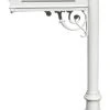 QualArc Lewiston Equine Mailbox Post System W/Fluted Base And Horsehead Finial - White 2 QualArc Lewiston Equine Mailbox Post System W/Fluted Base And Horsehead Finial - White -Mayne Store home design 62