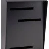 Mid Century Modern Mailbox, Vertical Large, Monochromatic, Black 1 Mid Century Modern Mailbox, Vertical Large, Monochromatic, Black -Mayne Store home design 65