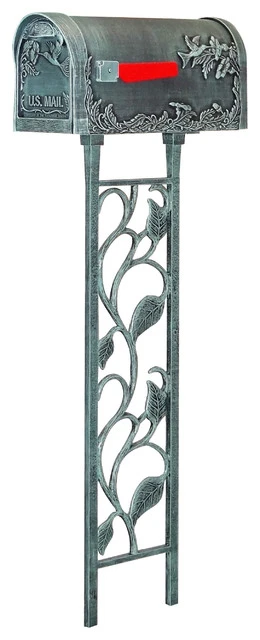 Special Lite Products Company Floral Mailbox Post, Verde Green 3 Special Lite Products Company Floral Mailbox Post, Verde Green