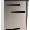 Mid Century Modern Mailbox, Tri Tone Black, Vertical Large, Stainless 2 Mid Century Modern Mailbox, Tri Tone Black, Vertical Large, Stainless -Mayne Store home design 70