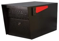 Mail Boss Mail Manager Curbside Locking Security Mailbox, Black