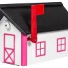 FBUSA Poly Roof Standard Mailbox- Standard Colors With Black Roof, White/Pink 1 FBUSA Poly Roof Standard Mailbox- Standard Colors With Black Roof, White/Pink -Mayne Store home design 76