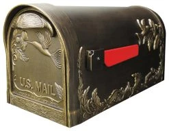 Special Lite Products Company Hummingbird Curbside Mailbox, Hand Rubbed Bronze