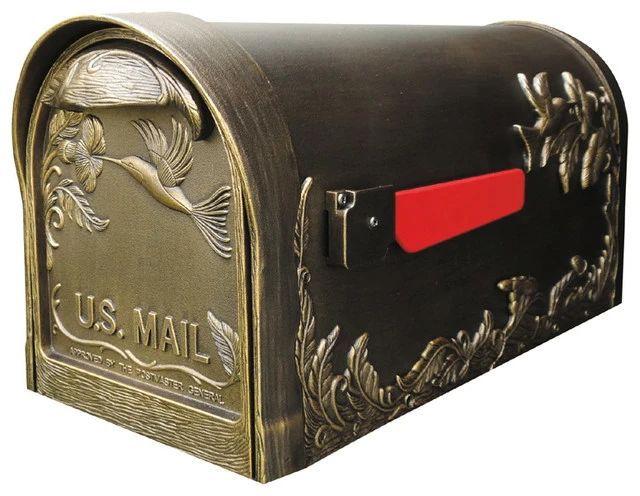 Special Lite Products Company Hummingbird Curbside Mailbox, Hand Rubbed Bronze 3 Special Lite Products Company Hummingbird Curbside Mailbox, Hand Rubbed Bronze