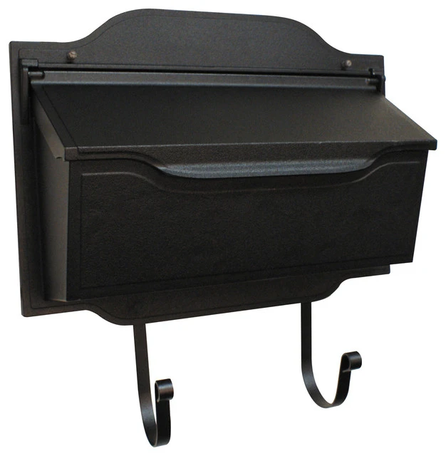 Special Lite Products Company Contemporary Horizon Wallmount Mailbox, Black 3 Special Lite Products Company Contemporary Horizon Wallmount Mailbox, Black