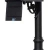 QualArc Mailbox Post System-Locking Insert, Fluted Base, No Address Plate/Number, Black 1 QualArc Mailbox Post System-Locking Insert, Fluted Base, No Address Plate/Number, Black -Mayne Store home design 9