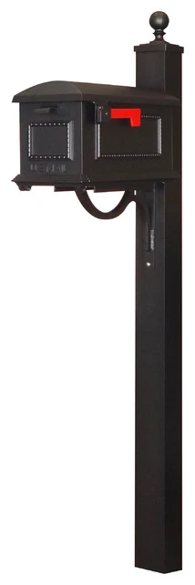 Special Lite Products Company Traditional Curbside Mailbox With Springfield Mailbox Post